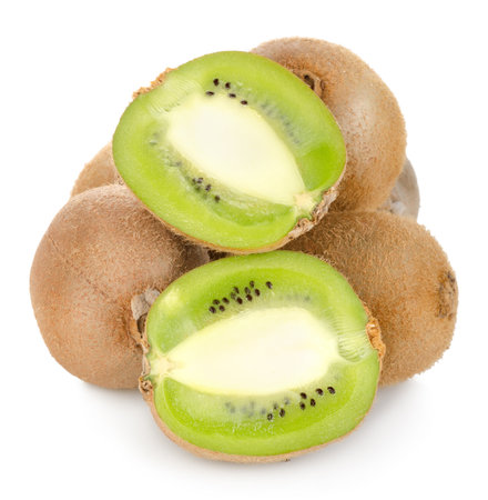 Juicy kiwi isolatedの写真素材