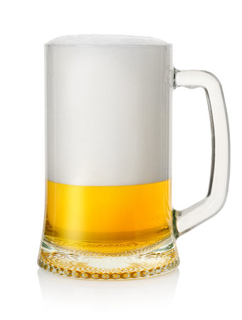 Mug with lager beerの写真素材