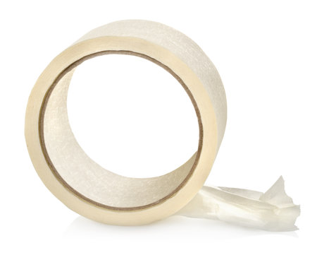 Big roll of insulating tape isolatedの写真素材