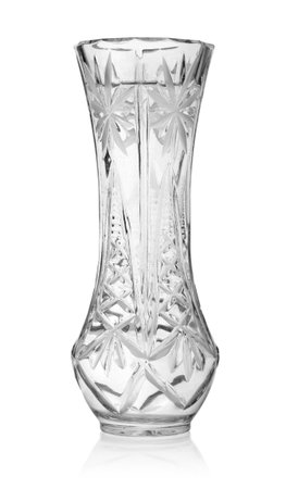 Glass vase isolatedの写真素材