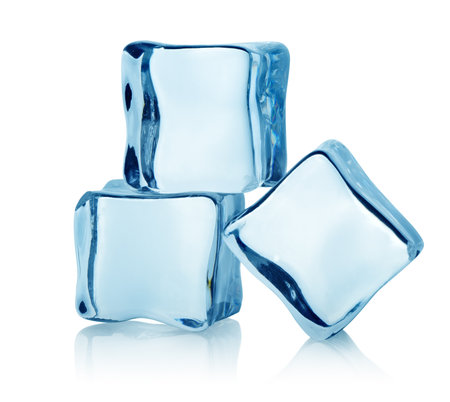 Three ice cubesの写真素材