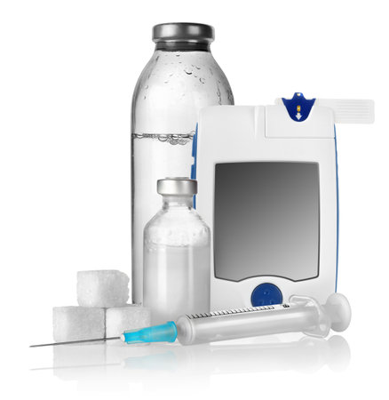 Insulin and drop counterの写真素材