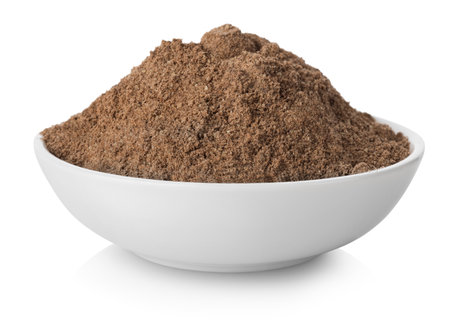Ground pepper in plateの写真素材