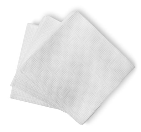 White paper napkinsの写真素材