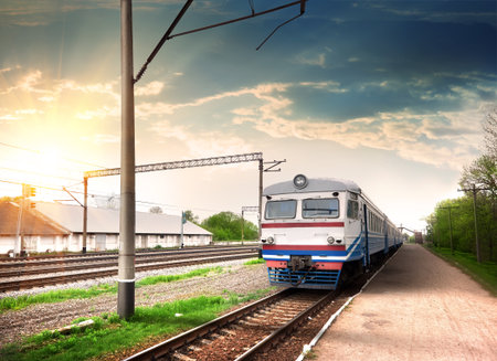 Modern trainの写真素材