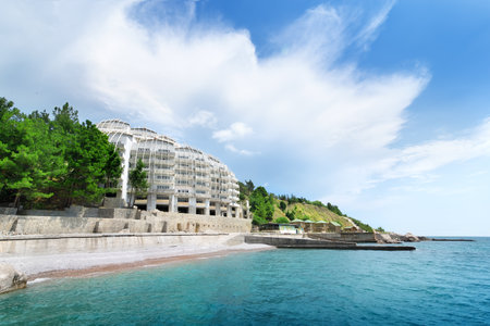 Beach in Crimeaの写真素材