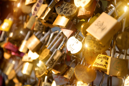 Locks of loveの写真素材