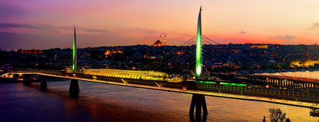 Golden Horn bridgeの写真素材