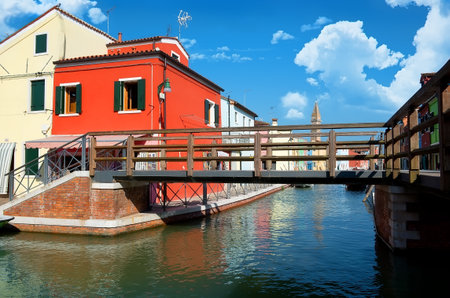 Bridge on Buranoの写真素材