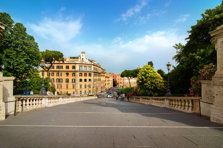 Piazza aracoeli Romeの写真素材
