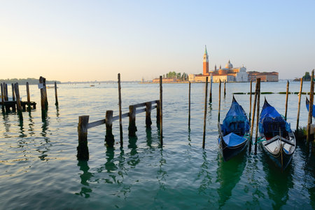 Grand Canal in Italyの写真素材