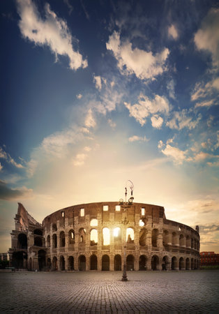 Ancient Roman Colosseumの写真素材