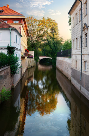Channal Certovka in Pragueの写真素材