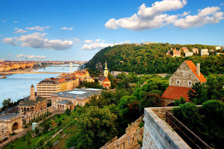 Gellert Hill in Budapestの写真素材
