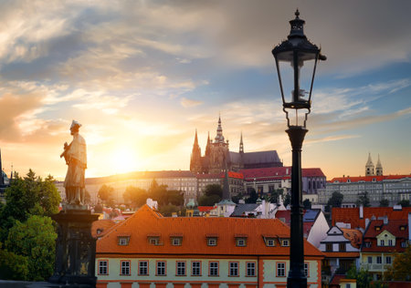 View of Prague Castleの写真素材
