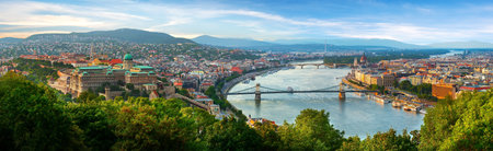 Panoramic view on Budapestの写真素材