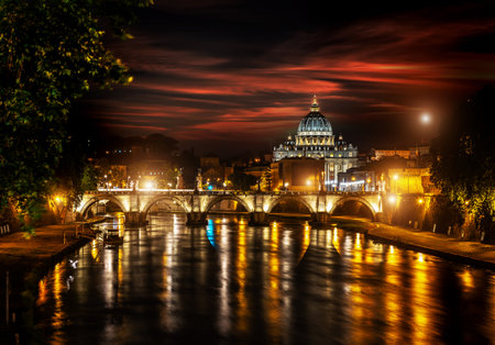 Bridge of Saint Angeloの写真素材