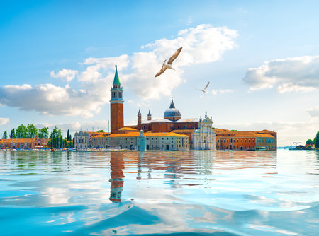 Giorgio Maggiore in Veniceの写真素材