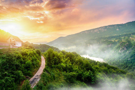 Mountains in Montenegroの写真素材