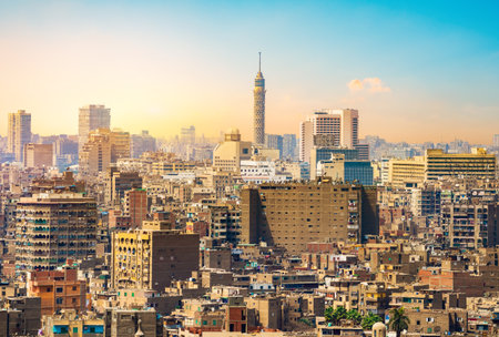 Cairo in the eveningの写真素材