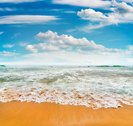 Indian ocean at dayの写真素材