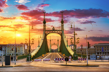 Liberty bridge Hungaryの写真素材