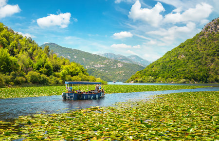 Fantastic mountains of Montenegro. Picturesque mountain landscapeの写真素材