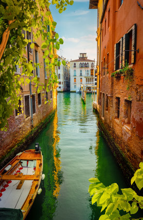 View of San Giorgio Maggiore in Venice in autumnの写真素材