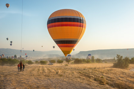 Road in Cappadocia near Love Valley in Turkeyのeditorial素材