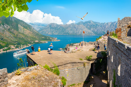 Rijeka Crnojevica. Amazing view of Rijeka Crnojevica. Skadar lake national park, Montenegroの写真素材