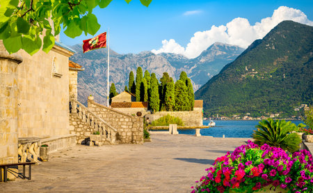 Rijeka Crnojevica. Amazing view of Rijeka Crnojevica. Skadar lake national park, Montenegroの写真素材