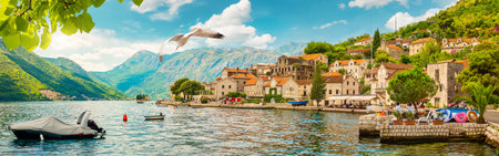 Rijeka Crnojevica. Amazing view of Rijeka Crnojevica. Skadar lake national park, Montenegroの写真素材