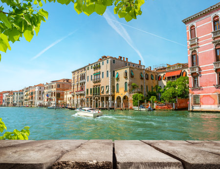 Old houses in Veniceの写真素材