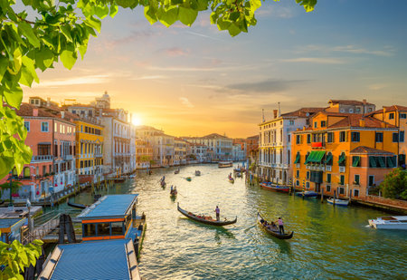 Calm evening in Italyの写真素材