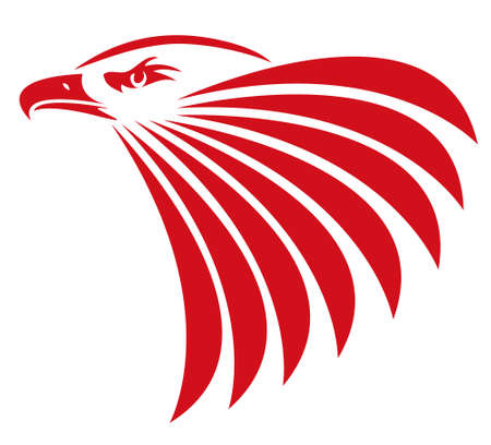  Illustration of a head eagle のイラスト素材