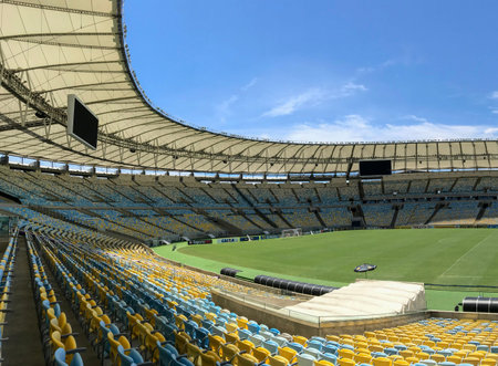 Maracana Stadium, Rio de Janeiro, Brazil.のeditorial素材