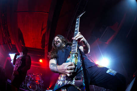 Sepultura - Andreas Kisser - March 2018 - Glasgow SWG3のeditorial素材