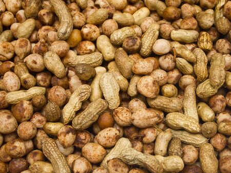 Lots of peanutsの写真素材