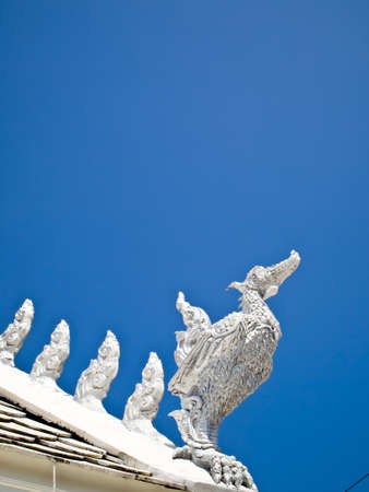 White Hussadee gable apex in Traditional Thai style1