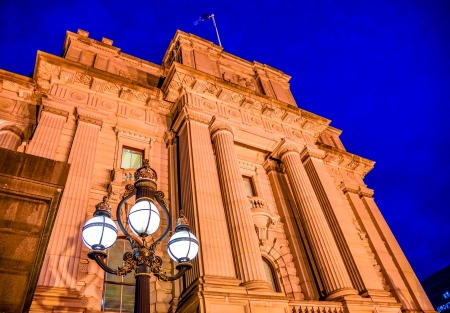Parliament of victoria in Melbourne Australiaの写真素材