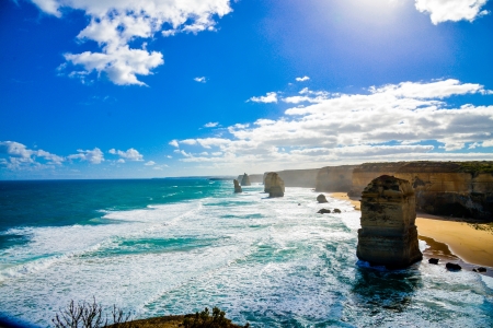 The twelve apostles in Great Ocean Road Australiaの写真素材