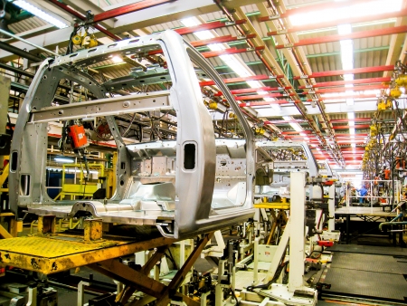 Car assembly lineの写真素材
