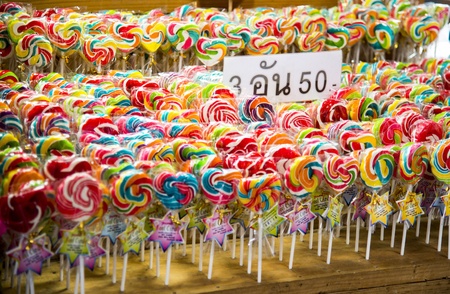 A lot of Lolipopsの写真素材