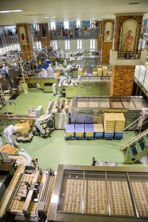 SAPPORO, JAPAN - JULY 23 Operators work in Chocolate factory on July 23, 2013 in Sapporo, Japan  Japanese company which make famous chocolate in Japan5のeditorial素材