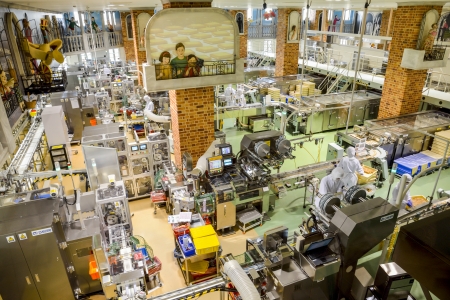SAPPORO, JAPAN - JULY 23 Operators work in Chocolate factory on July 23, 2013 in Sapporo, Japan  Japanese company which make famous chocolate in Japan8のeditorial素材