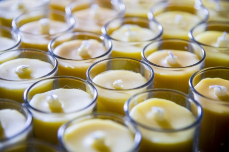 Candle in the glassの写真素材