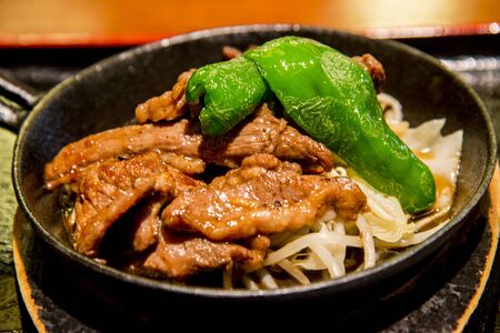 Lamb grill in Genghis khan menuの写真素材