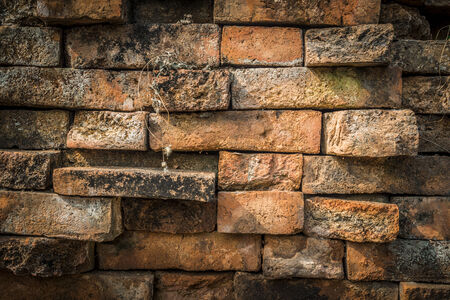 Old brick wall pattern2の写真素材