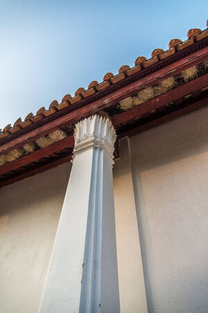 Column of Buddhist temple in Thailand1の写真素材
