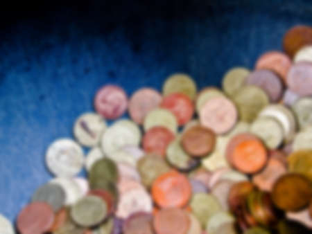 Thai baht coins in blur style